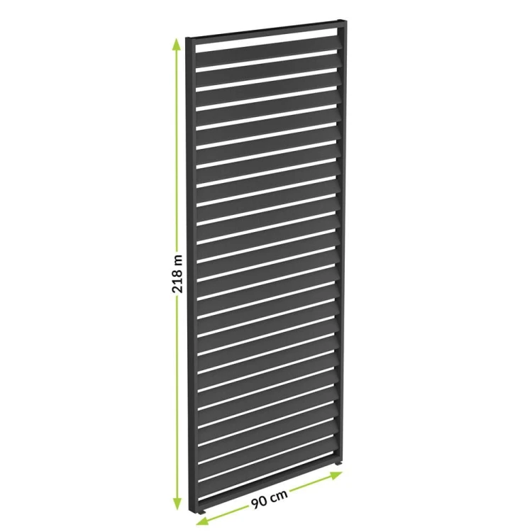 Panele żaluzjowe LUXE 2,3m – antracyt