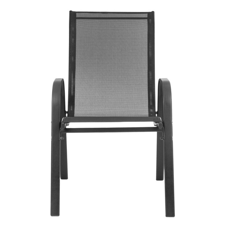 Krzesło ogrodowe z podłokietnikami.