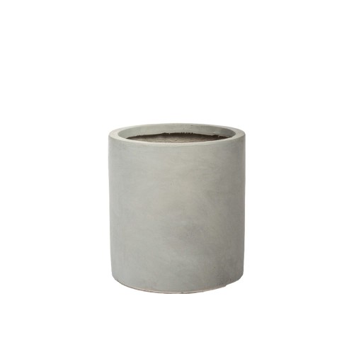 Szara donica ogrodowa ceramiczna.