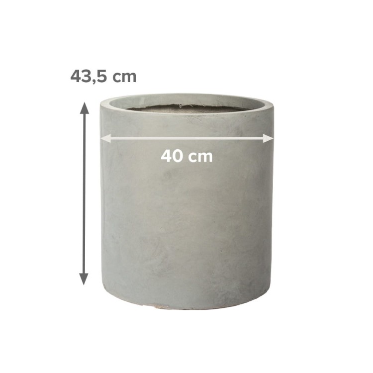 Donica ogrodowa ceramiczna szara.