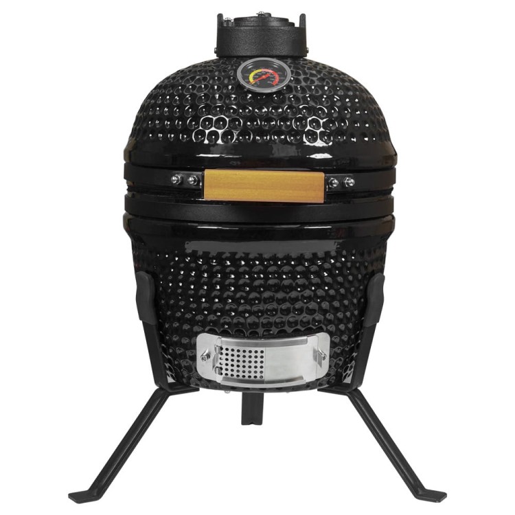 Grill węglowy ceramiczny z pokrywą.