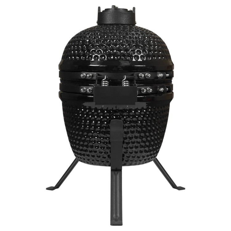 Grill węglowy ceramiczny z pokrywą.