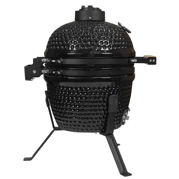 Grill węglowy ceramiczny z pokrywą.