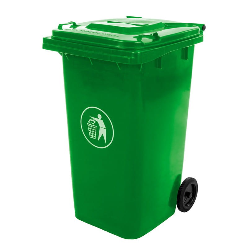Zielony pojemnik na odpady komunalne 240 L