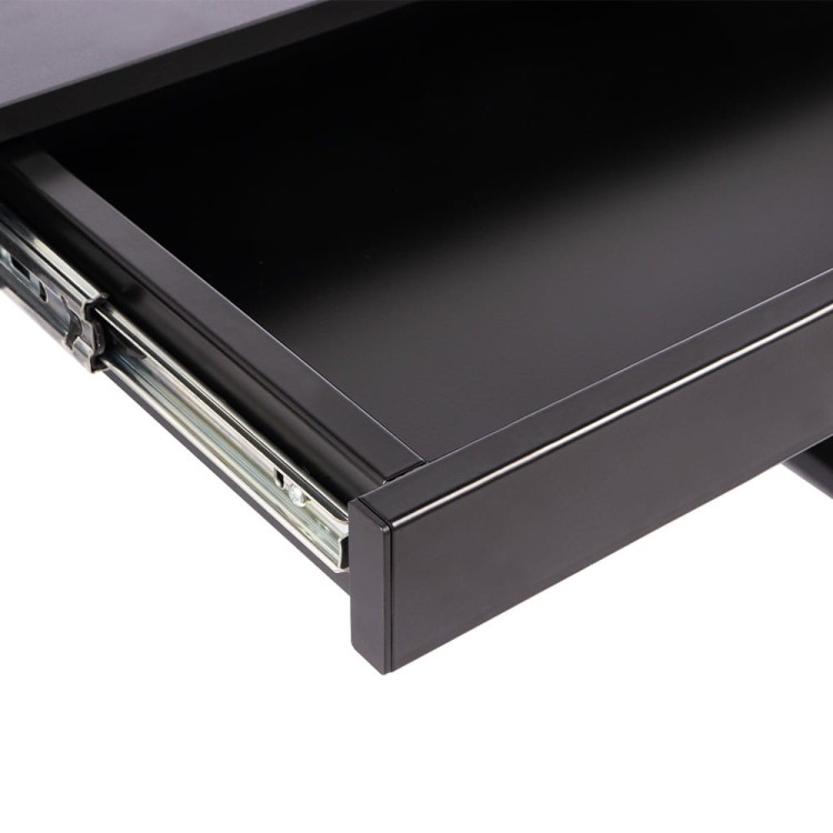 Biurko z elektryczną regulacją wysokości.