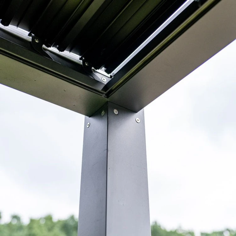 Pergola ogrodowa aluminiowa 3x3 z oświetleniem Led - majowo.pl