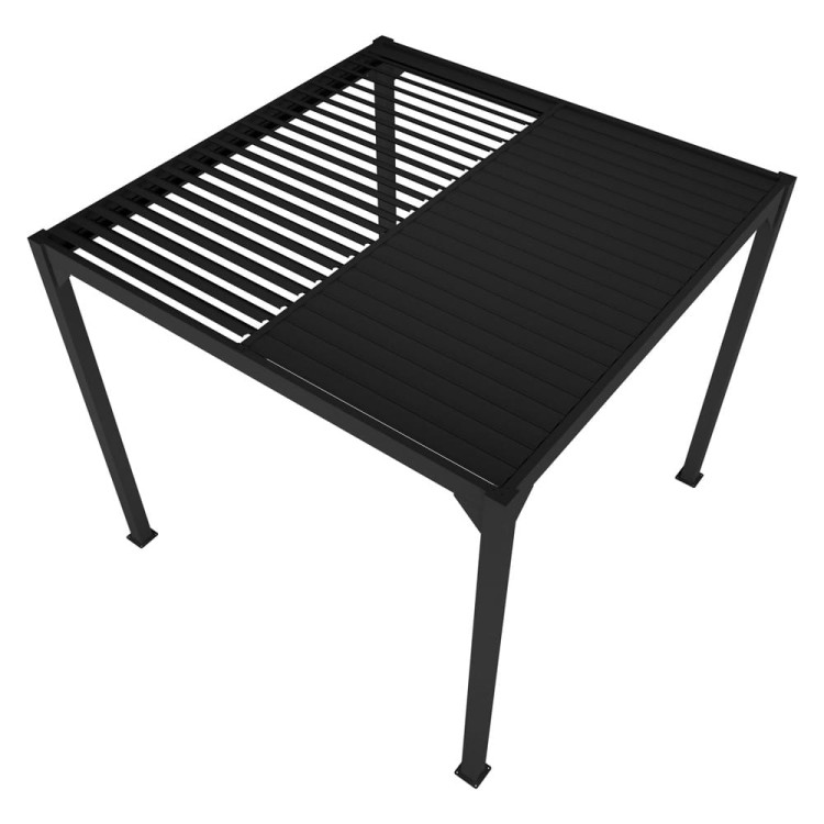 Pergola ogrodowa 3x3 z oświetleniem LED.