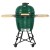 Ceramiczny grill węglowy z półkami.