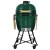 Ceramiczny grill węglowy z półkami.