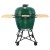 Grill ceramiczny węglowy z półkami bocznymi.