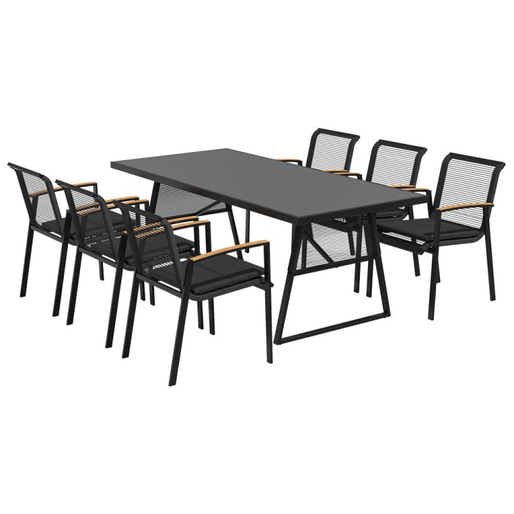 Zestaw mebli ogrodowych dla 6 osób.