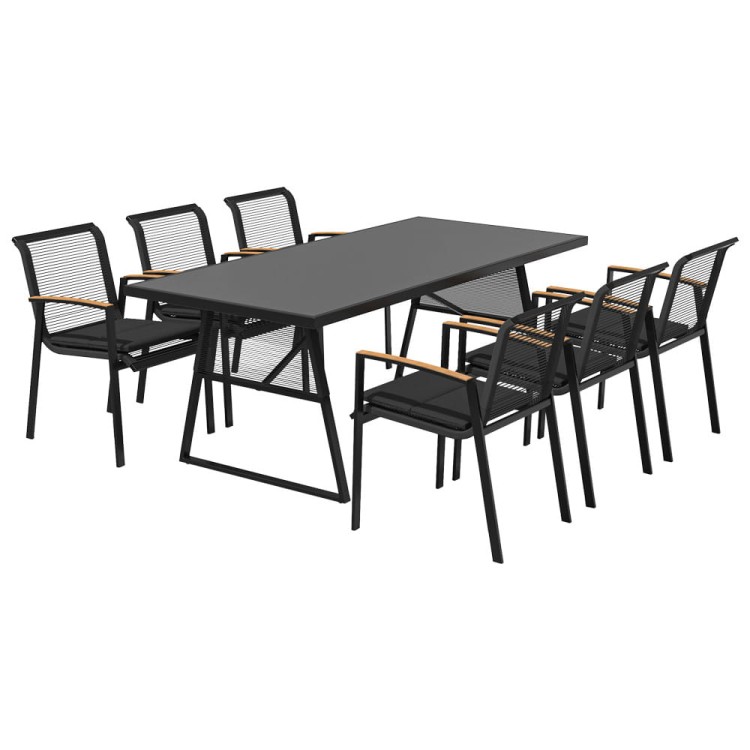 Zestaw mebli ogrodowych dla 6 osób.