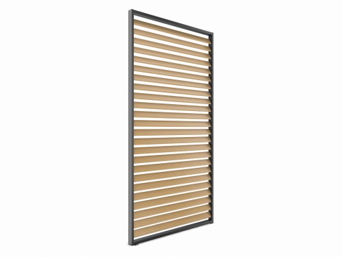 Panel żaluzjowy aluminiowy w kolorze drewna - majowo.pl