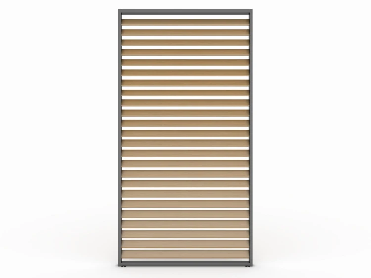 Panel żaluzjowy aluminiowy w kolorze drewna - majowo.pl