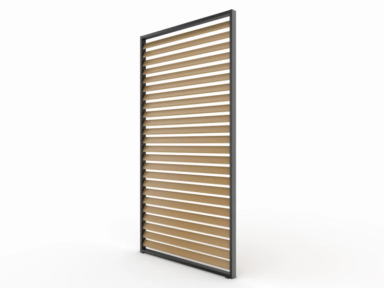 Panel żaluzjowy aluminiowy w kolorze drewna - majowo.pl
