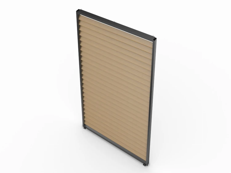Panel żaluzjowy aluminiowy w kolorze drewna - majowo.pl