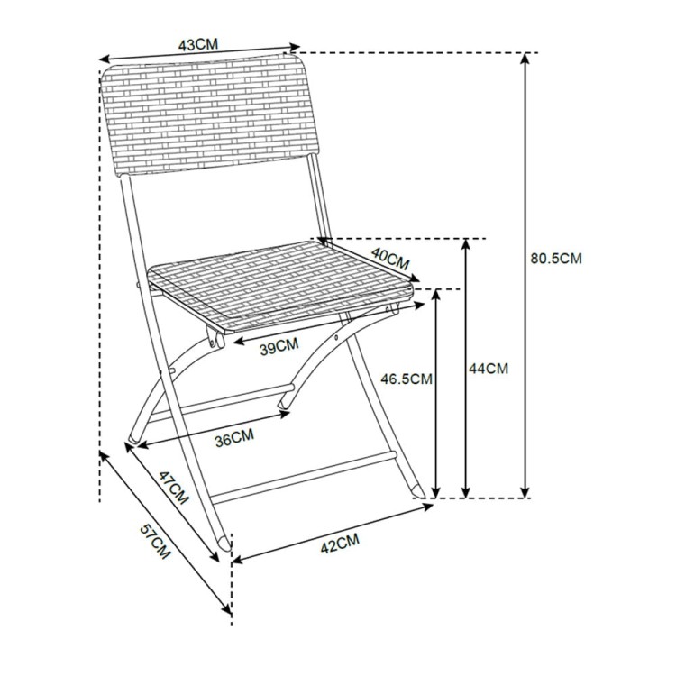 Krzesło cateringowe składane.