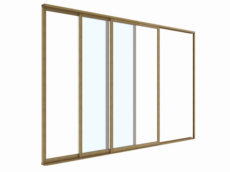 Szklane drzwi do pergoli.