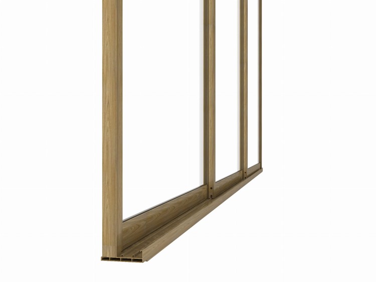 Szklane drzwi do pergoli.