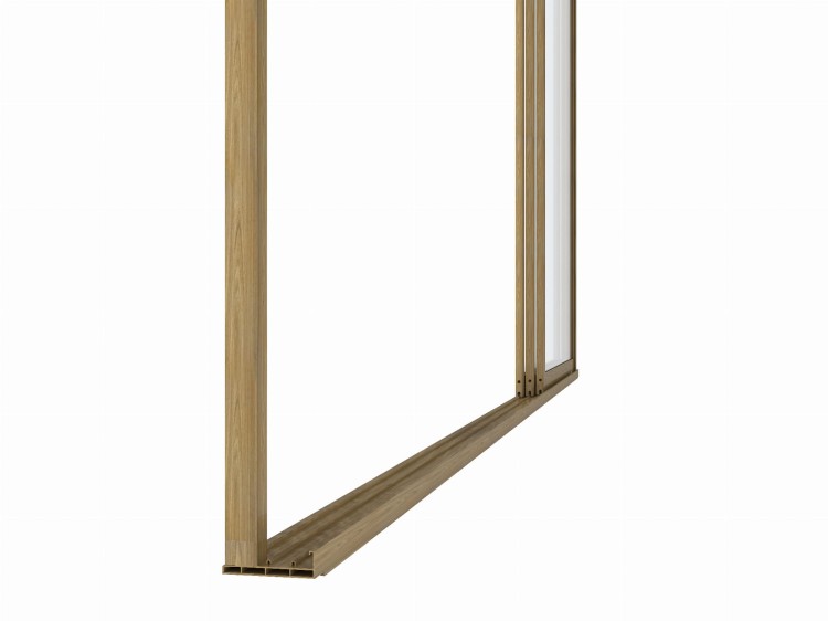 Szklane drzwi do pergoli.