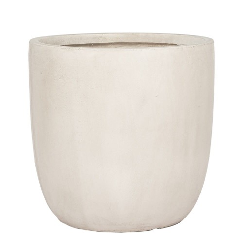 Donica ceramiczna w kolorze białym.