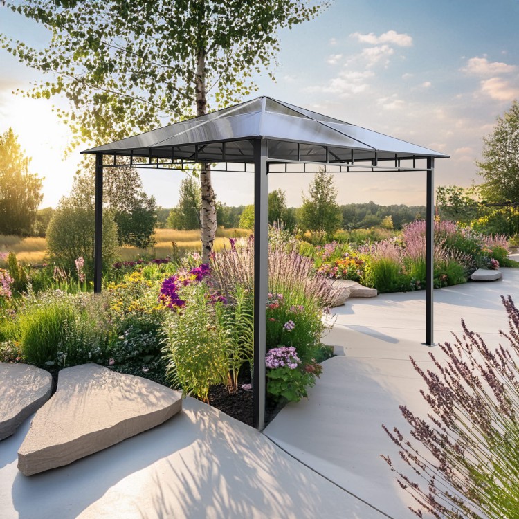 Pawilon ogrodowy z daszkiem.