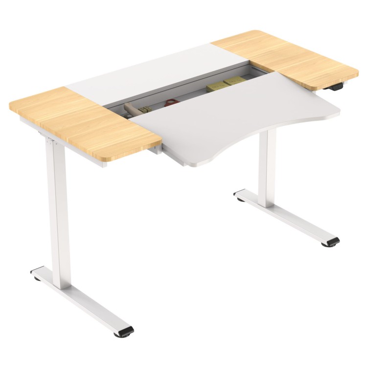 Elektryczne biurko z regulacją wysokości.