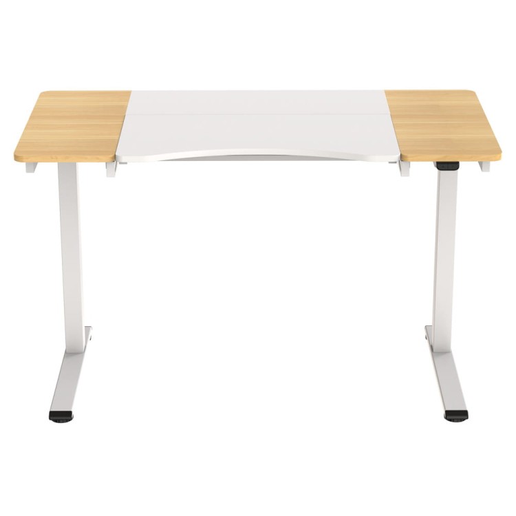 Elektryczne biurko z regulacją wysokości.