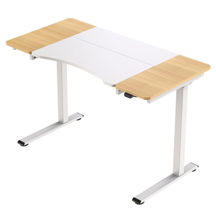 Elektryczne biurko z regulacją wysokości.