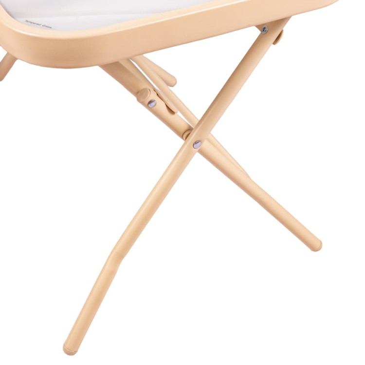 Meble kempingowe ze stolikiem.