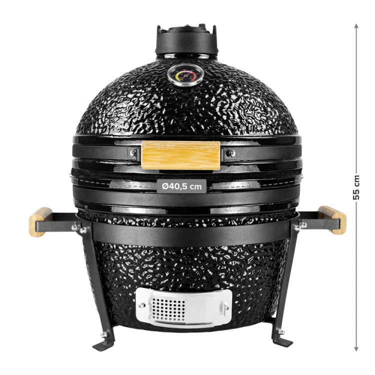 Nowoczesny grill węglowy ceramiczny.