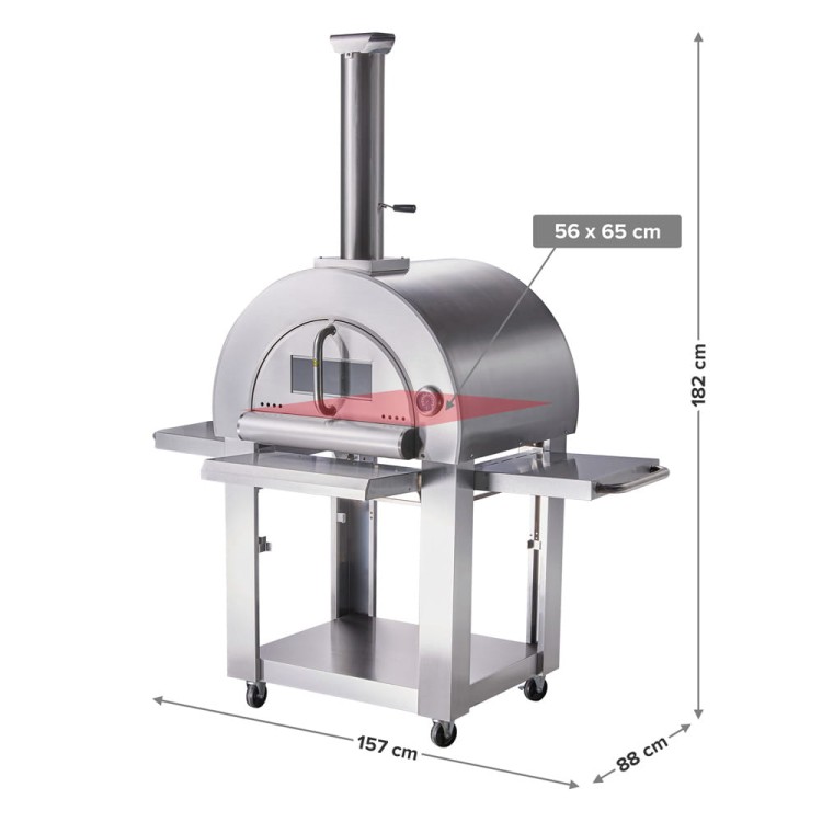 Piec do pizzy węglowy.
