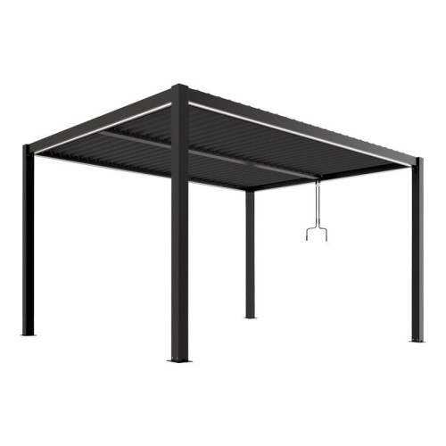 Pergola ogrodowa luxe 4x4 antracyt - majowo.pl
