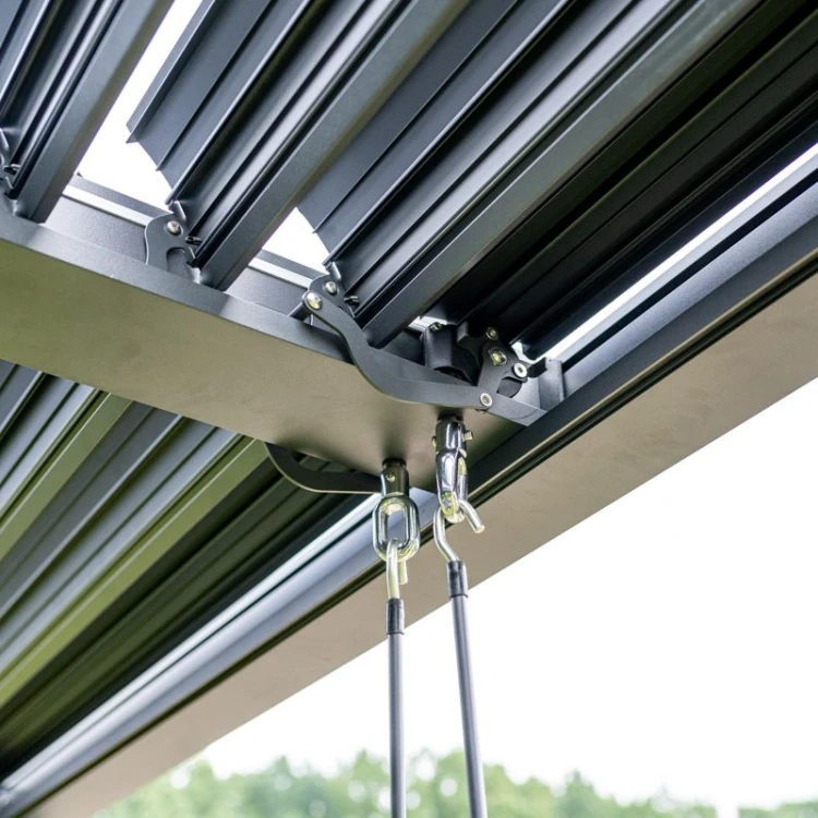 Pergola ogrodowa luxe 4x4 antracyt - majowo.pl