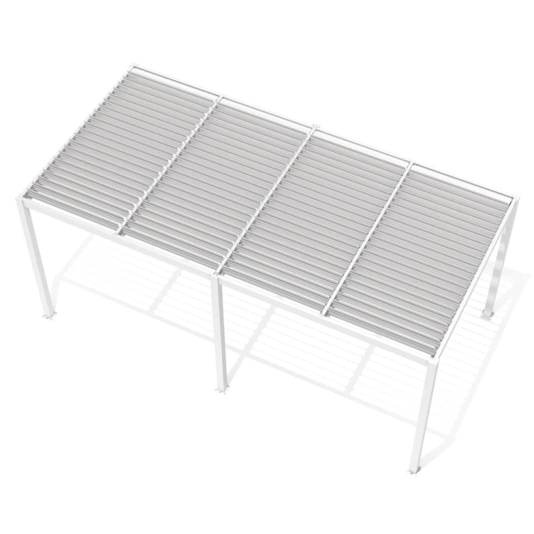 Pergola ogrodowa 5,8x4 w kolorze białym - majowo.pl
