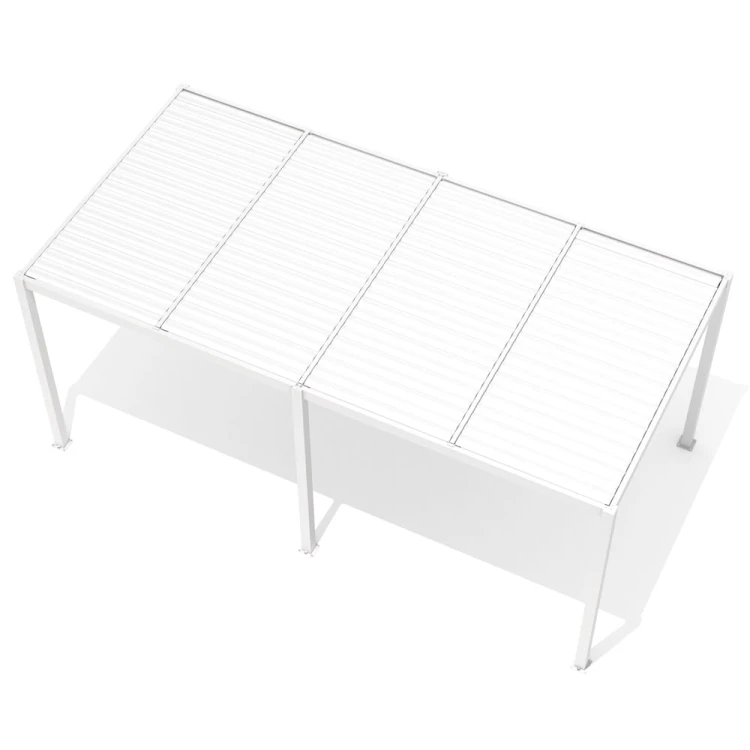 Pergola ogrodowa 5,8x4 w kolorze białym - majowo.pl