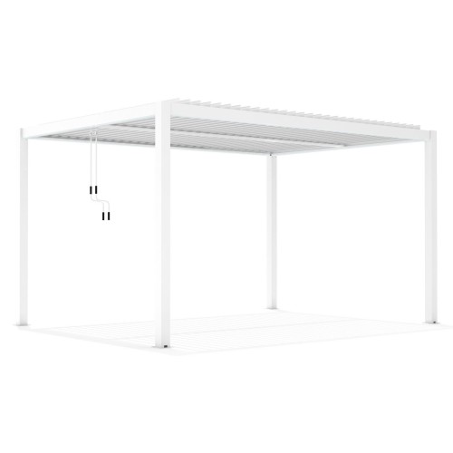 Pergola ogrodowa 4x4 luxe biała - majowo.pl
