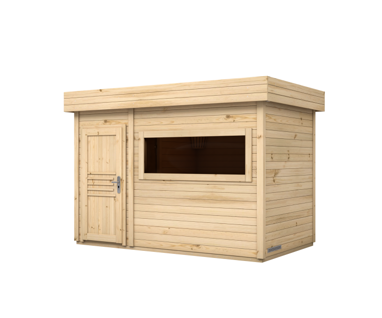 Sauna zewnętrzna do ogrodu.