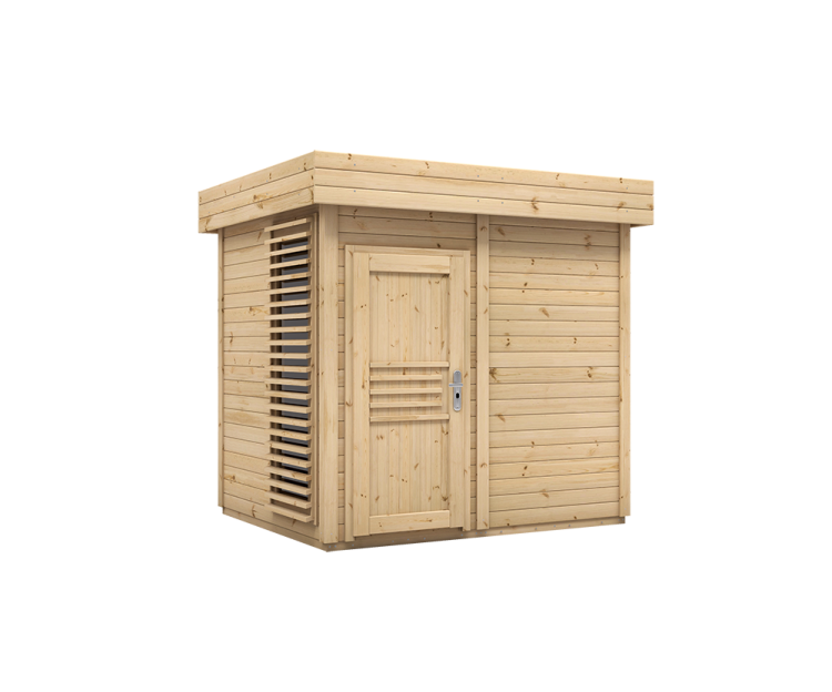 Sauna ogrodowa zewnętrzna.