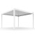Pergola ogrodowa luxe 3x4 biała - majowo.pl