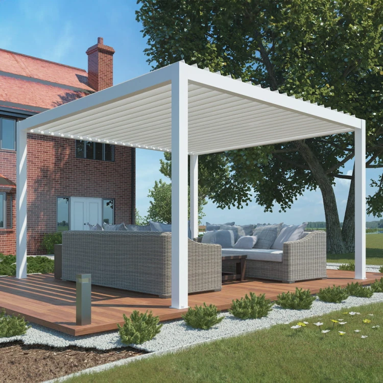 Pergola ogrodowa luxe 3x4 biała - majowo.pl