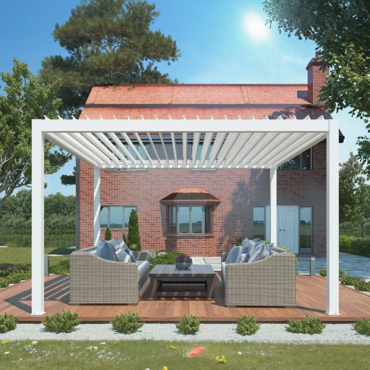 Pergola ogrodowa luxe 3x4 biała - majowo.pl