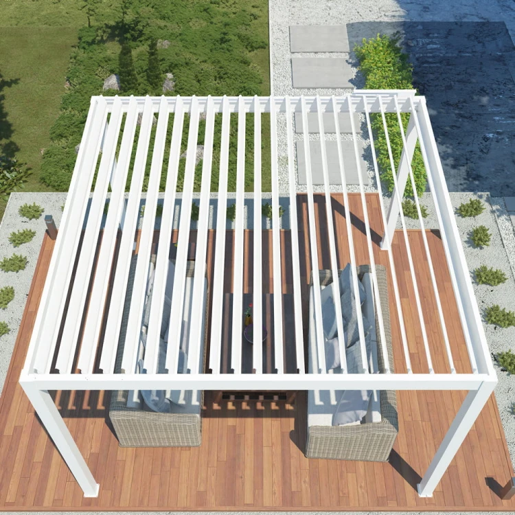 Pergola ogrodowa luxe 3x4 biała - majowo.pl