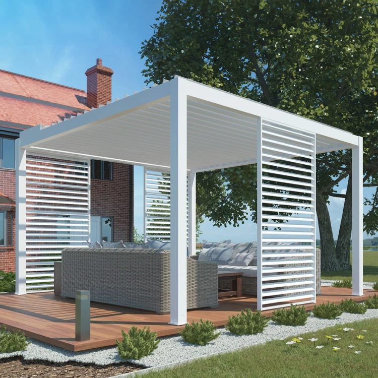 Pergola ogrodowa luxe 3x4 biała - majowo.pl