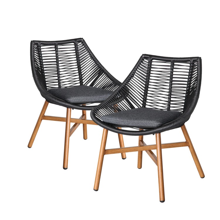 Krzesło ogrodowe z poduszką.