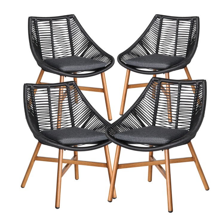 Zestaw 4 sztuk krzeseł ogrodowych.