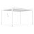 Pergola ogrodowa luxe 3x4 - biała - majowo.pl