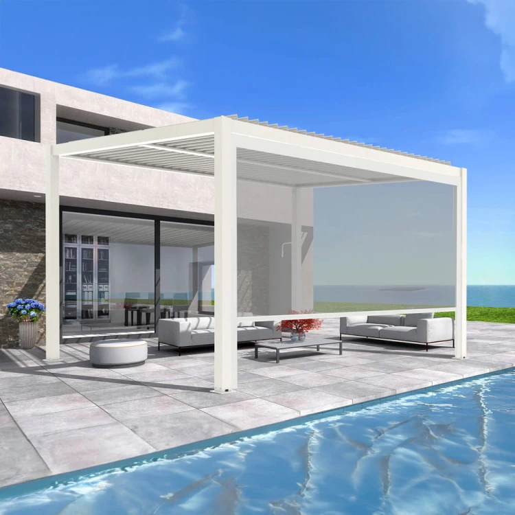Pergola ogrodowa luxe 3x4 - biała - majowo.pl