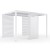 Pergola ogrodowa luxe 3x4 - biała - majowo.pl