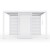 Pergola ogrodowa luxe 3x4 - biała - majowo.pl